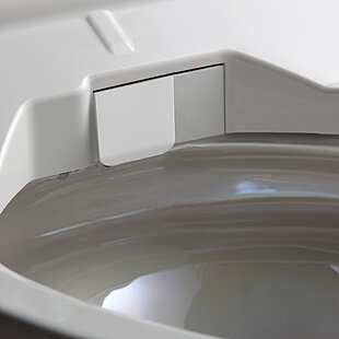 Washlet Düse eingefahren und Klappe zu