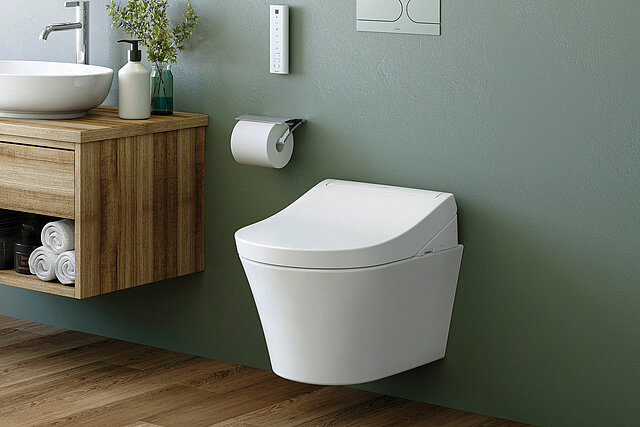Washlet RX in einem Badezimmer