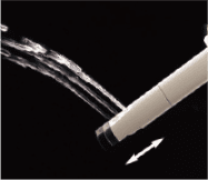 The back-and-forth movement of the wand ensures thorough cleaning