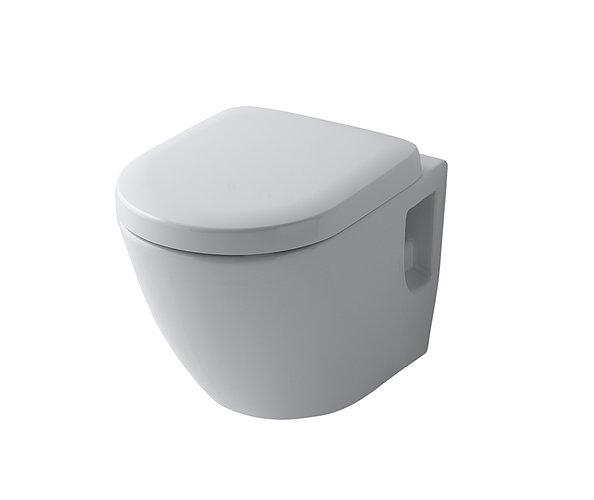 Round NC washbasin against white background