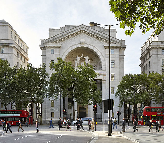 Außenansicht des Aldwych Quarters in London