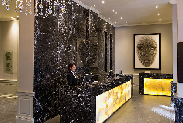 Reception at Radisson Blu Edwardian Grafton Hotel London