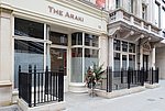 Outdoor view of Araki Restaurant in London