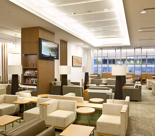 [Translate to Deutsch:] Jal Lounge at Frankfurt Airport
